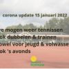 We mogen weer! Corona-update 15 januari 2022