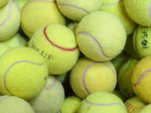 oude tennisballen